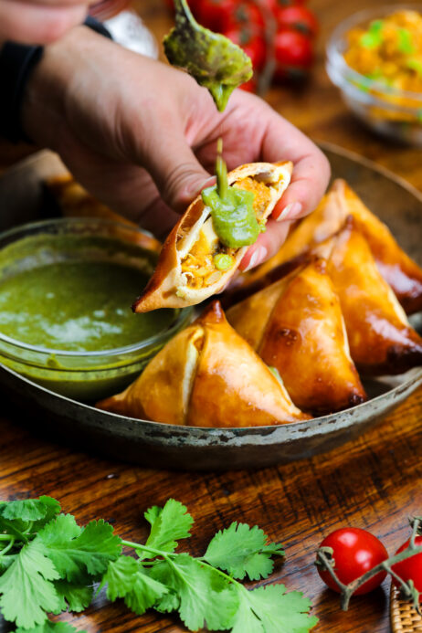 Gebackene Samosas mit Le Grilled