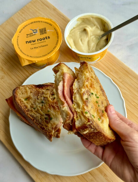 Croque-monsieur végétal ultra cheesy