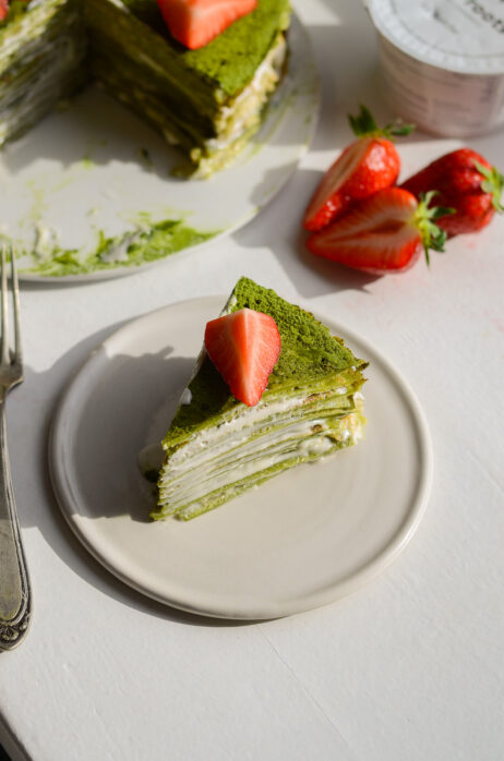 Matcha-Crêpe-Torte
